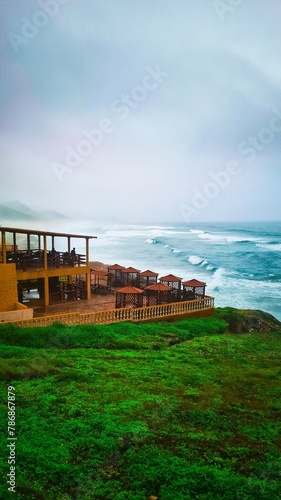 pier on the coast view from Salalah , Oman