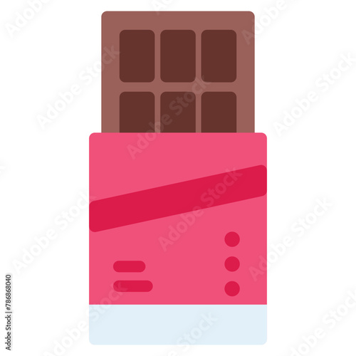 chocolate vector icon. bakery icon flat style. perfect use for logo, presentation, website, and more. simple modern icon design color style
