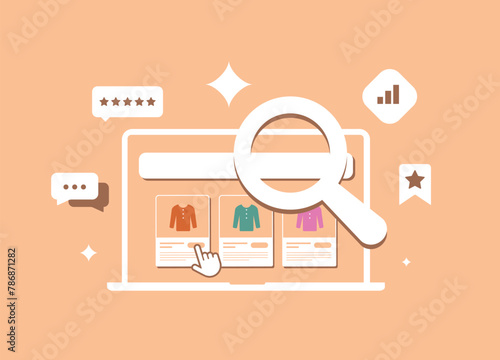 Marketplace SEO - optimizing products listings quality for better search visibility compared to other sellers. Ecommerce SEO strategy include targeted keywords and description, positive feedback