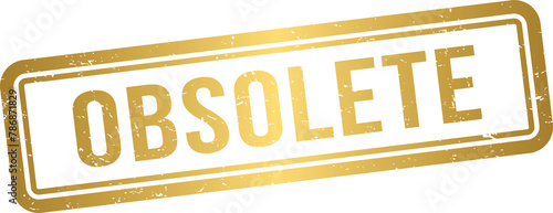 Картината върху платно Golden obsolete rubber stamp