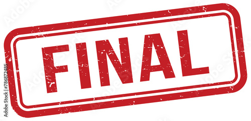 Foto Red final rubber stamp