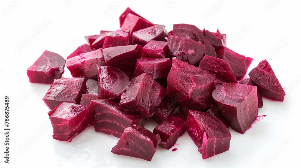 Luscious diced beetroot tumbles from airtight packaging, its deep reds promising earthy flavors and nourishment.
Luscious diced beetroot tumbles from airtight packaging, its deep reds promising earthy flavors and nourishment.