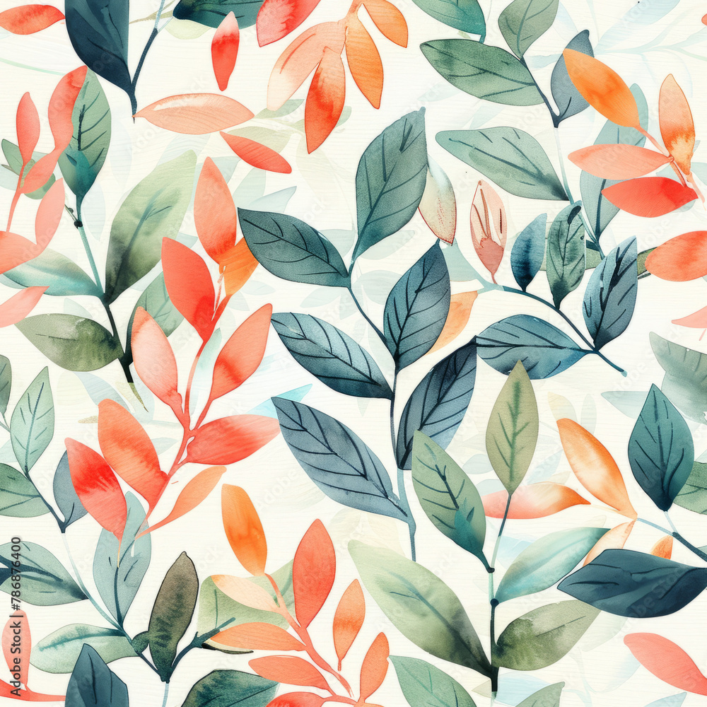 Fototapeta premium Seamless floral pattern. Beautiful seamless pattern. Flower pattern, Flower background