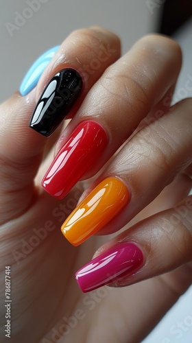 manicure  nails  nail art  nail polish  beauty  fashion  colorful  gel polish  hand  nail care  nail design