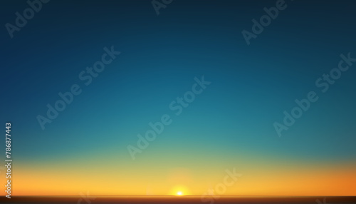 Sky Blue,Cloud Background,Horizon Spring Clear Sky in Morning by Sea beach,Vector beautiful landscape nature sunrise in Summer,Backdrop panoramic banner white clouds,blue ocean,Evening before Sunset