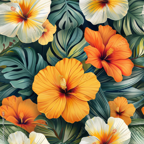 Seamless floral pattern. Beautiful seamless pattern. Flower pattern, Flower background