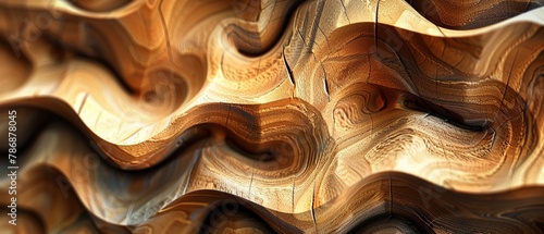 Artistic wood texture in 3D