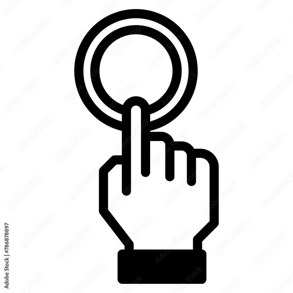Hand icon on white background. Vector illustration. Hand icon on white background. Vector illustration.