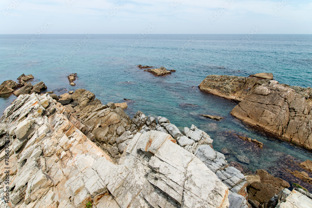 View of the rocky seaside View of the rocky seaside
