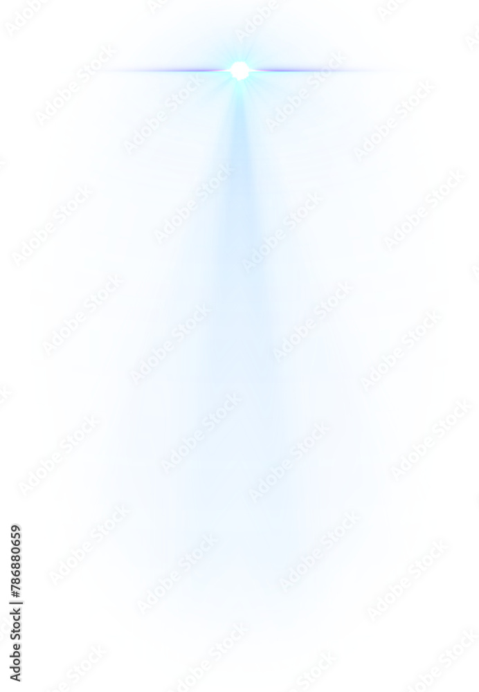 Lens flare spotlight effect