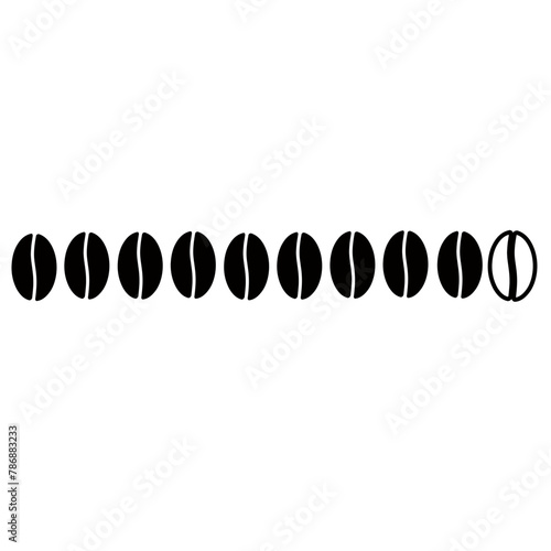 Coffee strength chart Grains Icon 
