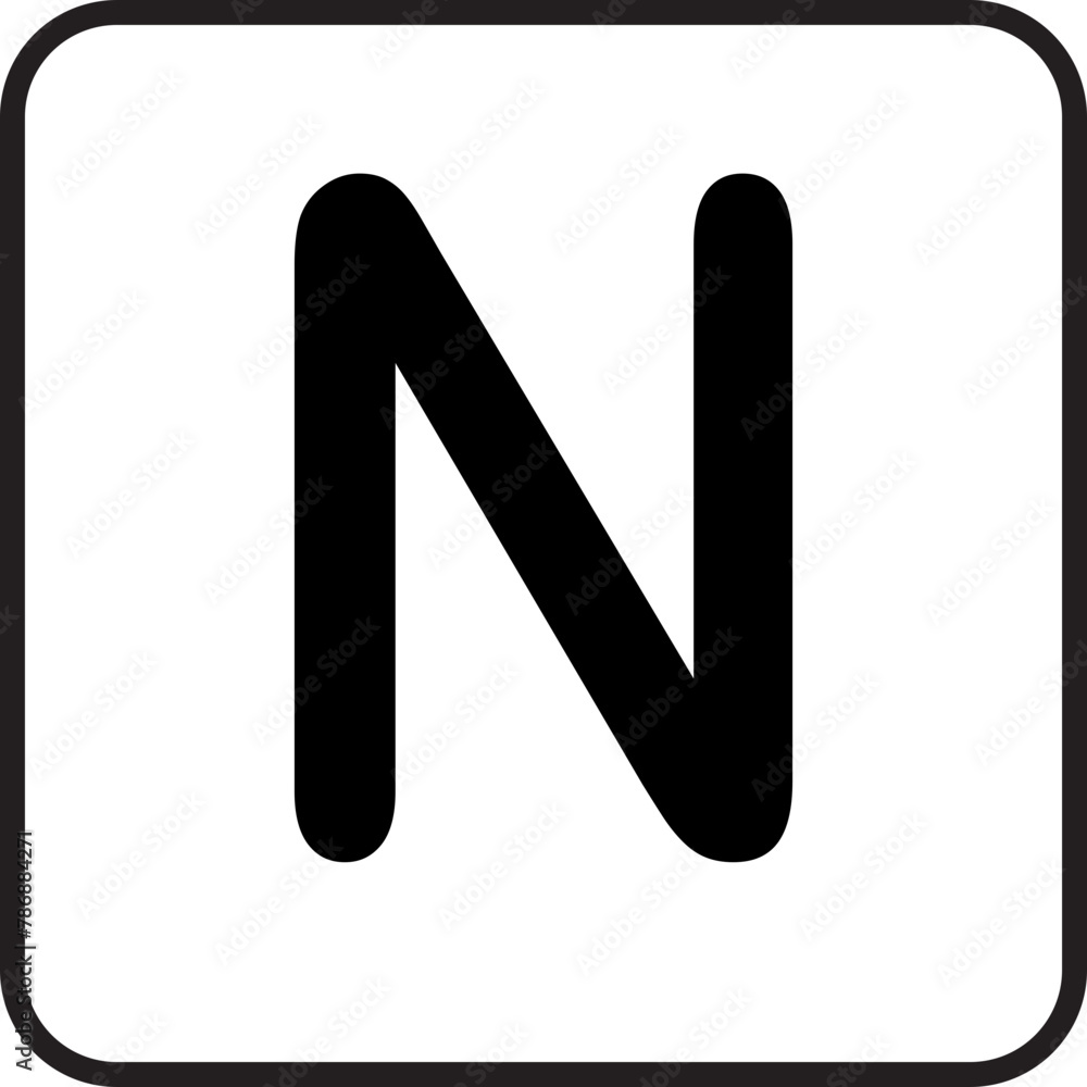 Scrabble line letter n Scrabble line letter n