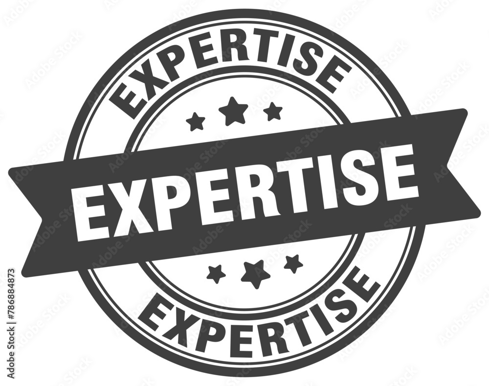 expertise stamp. expertise label on transparent background. round sign