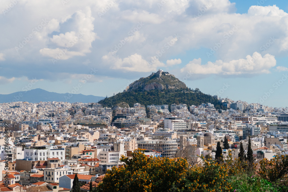 View of Athens, Greece on a Sunny Day