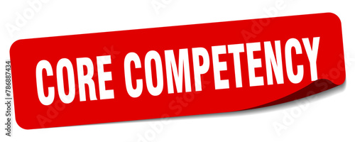 core competency sticker. core competency label