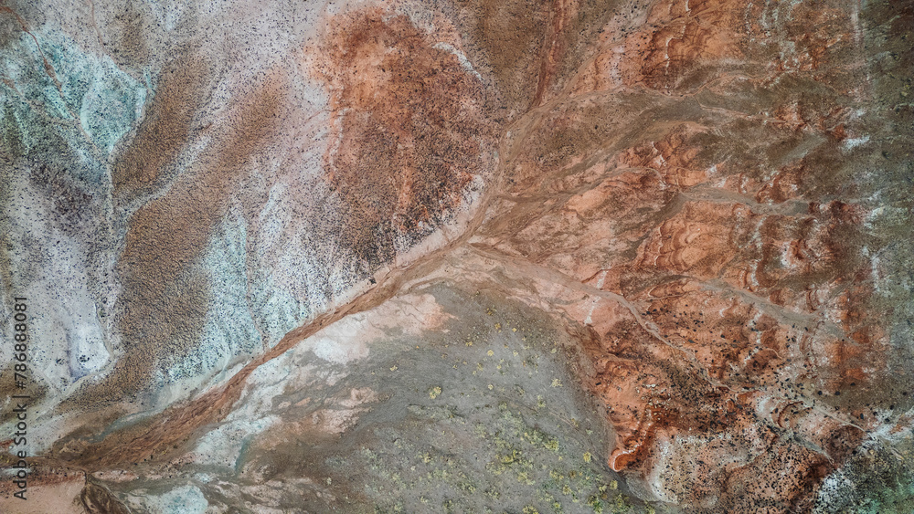 Earth's palette unveiled, Utah's desert from the sky