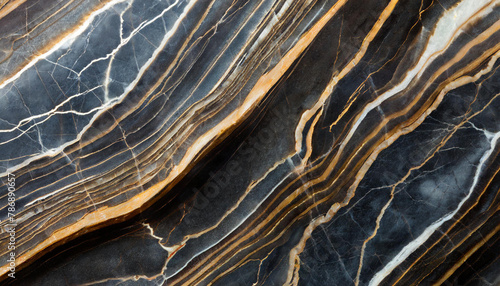 Patterned structure of dark marble background texture for interior or product design.