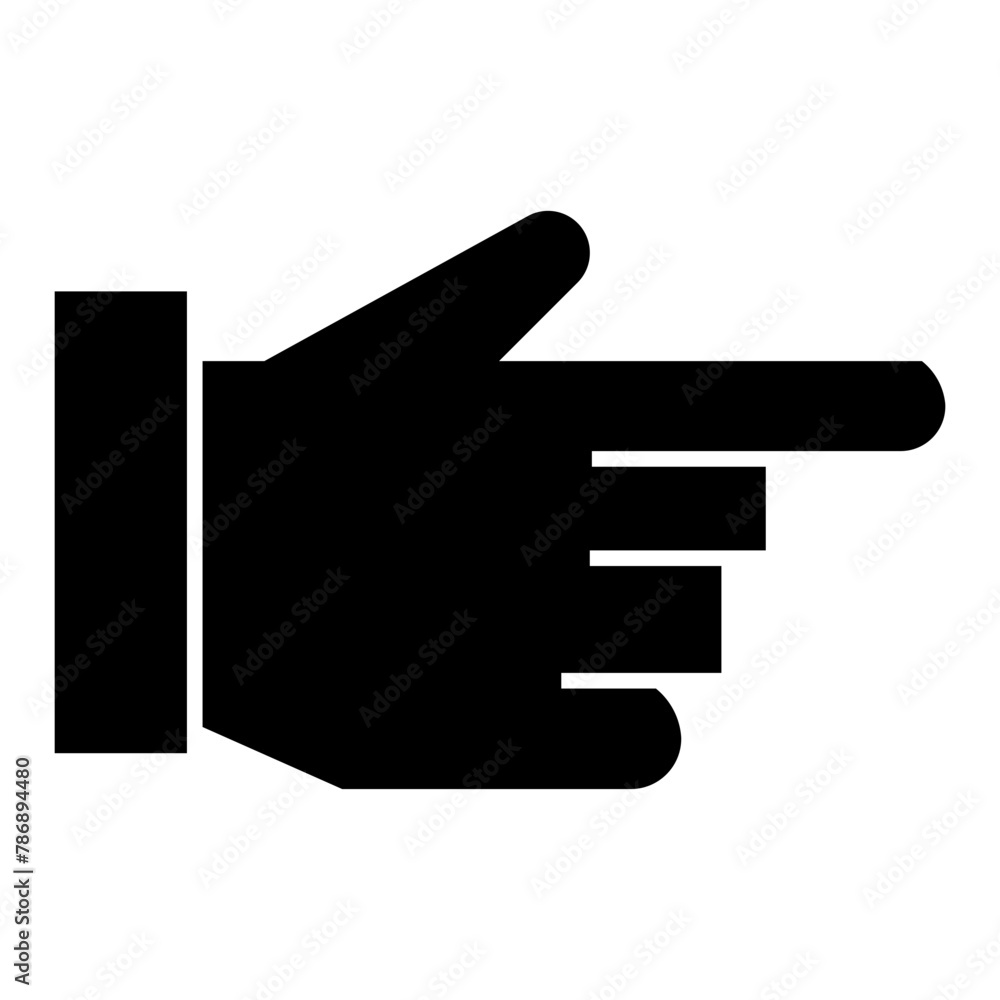 Hand icon on white background. Vector illustration. Hand icon on white background. Vector illustration.