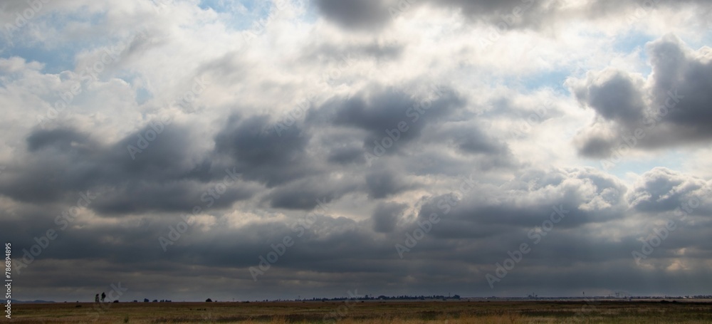 Overcast landscape on the Highveld of South Africa