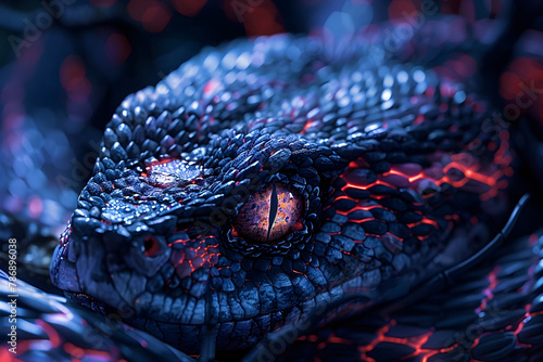 Venomous Denizens of the Abyss Emerging at Midnight in Cinematic 3D Render