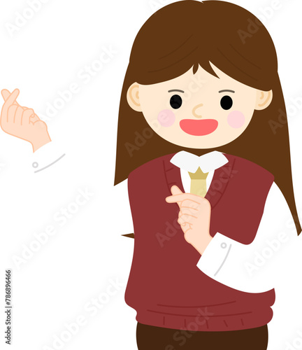 스승의 날 요소 (학교, 학생, 교복, 손하트, 카네이션, 어버이날, 스승의 은혜, 꽃다발, 남학생, 여학생, 고등학생, 중학생 등)