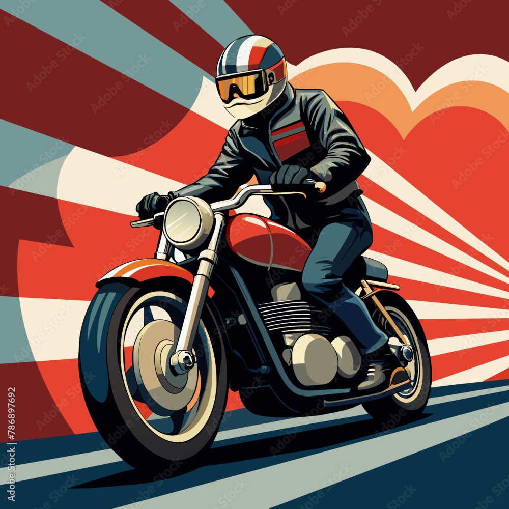 -man-riding-a-classic-harley-davidson-motorbike