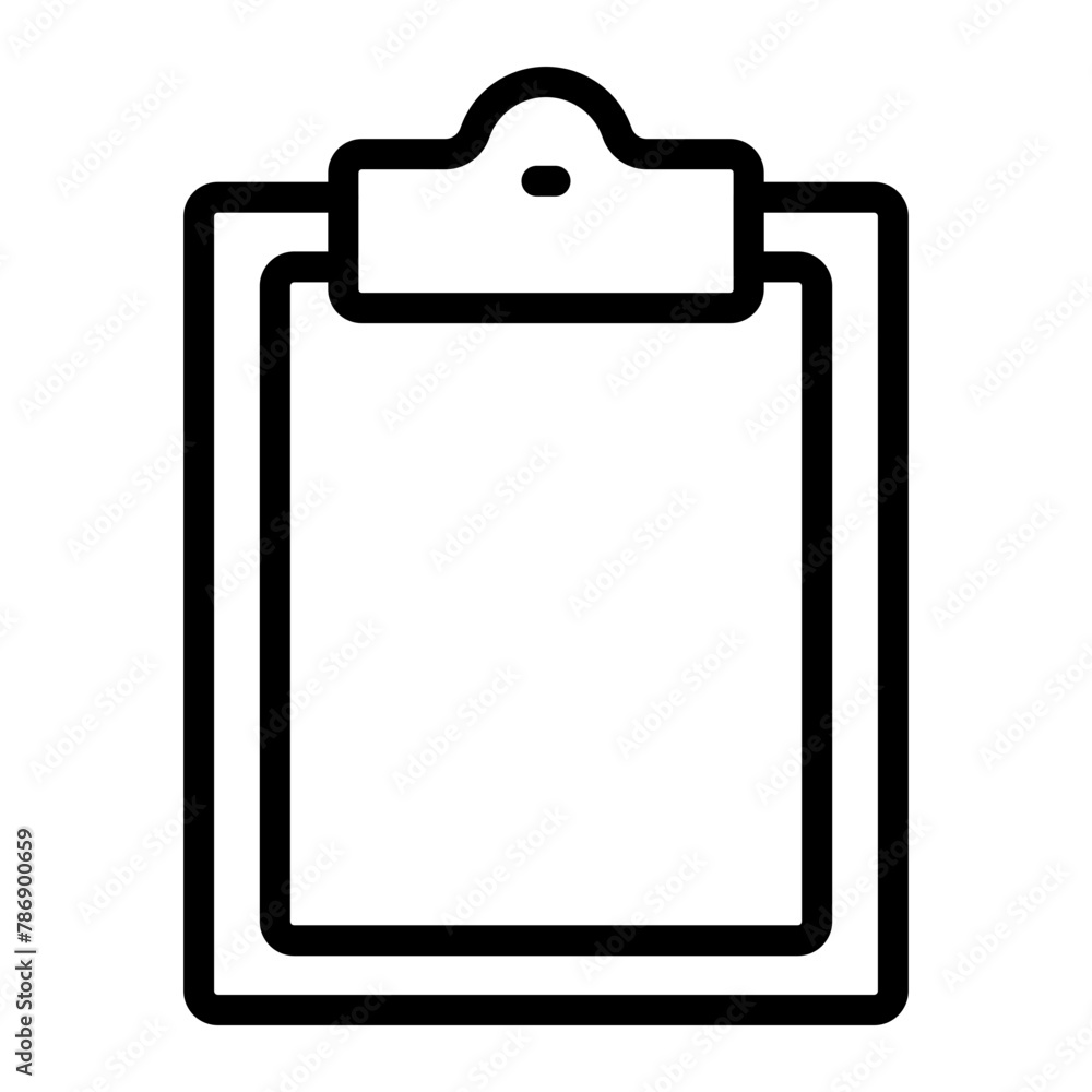 Clipboard Vector Line Icon Design Clipboard Vector Line Icon Design