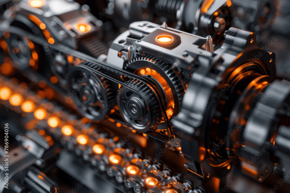 Detailed view of interconnected gears and machinery parts, illustrating industrial complexity and mechanical engineering.. Detailed view of interconnected gears and machinery parts, illustrating industrial complexity and mechanical engineering..