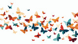 Butterflies design flat vector isolated on white background