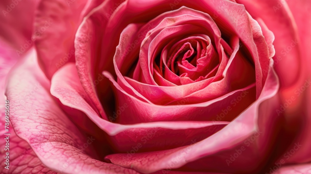 Bright pink rose center close up A display of natural beauty and emotions Bright pink rose center close up A display of natural beauty and emotions