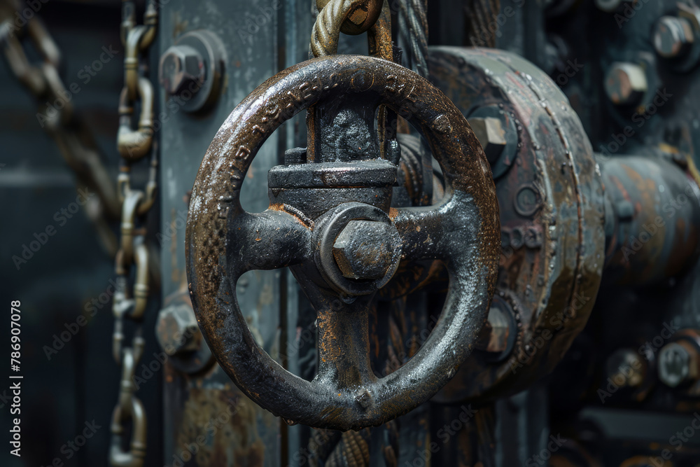 Detailed View of Industrial Machinery Components. Detailed View of Industrial Machinery Components.
