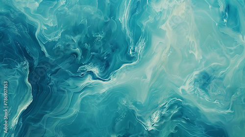 Delve into a captivating watercolor texture in serene turquoise blue tones, artfully crafted by Generative AI to evoke a sense of tranquility and depth.  photo