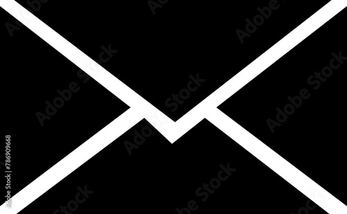 Email icon envelope , open and closed envelopes vector isolated on transparent background, Black emails pack, Message envelope art icon for mobile apps and websites, ux and ui, Luxury open folder,