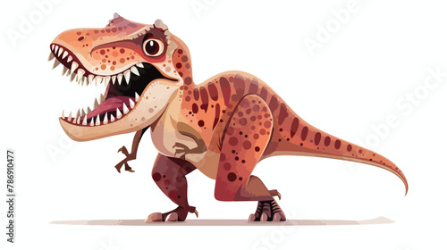 Cartoon character funny monster baby tyranosaurus rex