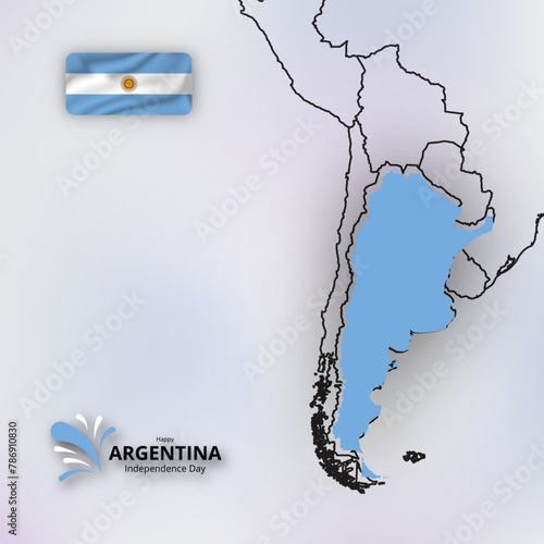 Celebration of the national holiday of independence Argentina