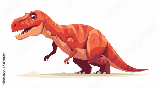 Cartoon dinosaur vector illustration. Dino funny char