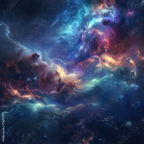 space background with different colors