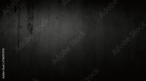 Fondo de hormigón con textura grunge negro oscuro. Panorama de fondo o textura de pizarra negra gris oscuro. Textura de hormigón negro vectorial. Fondo de pared de piedra. photo