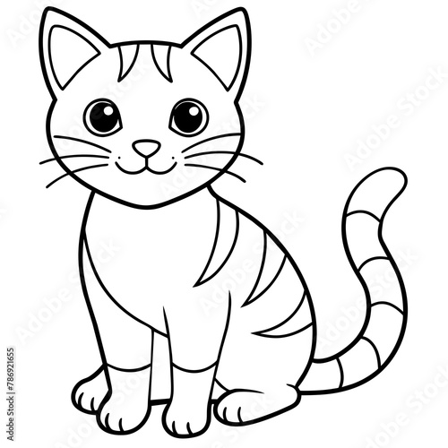 cat background vector illustration