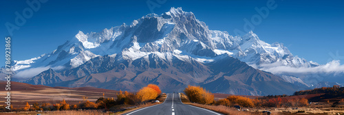 landscape with mountains and snow,
 Meili Snow Mountain Scenery in Yunnan