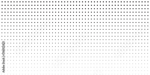 Basic halftone dots effect in black and white color. Halftone effect. Dot halftone. Black white halftone.Background with monochrome dotted texture. Polka dot pattern template vector modern