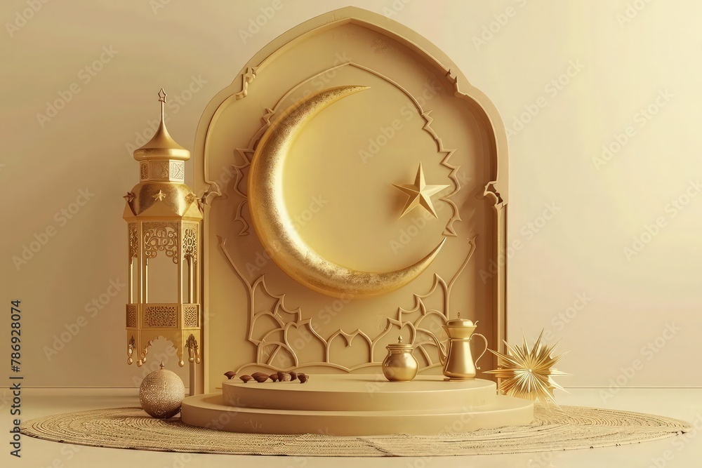 Illustration of eid background 