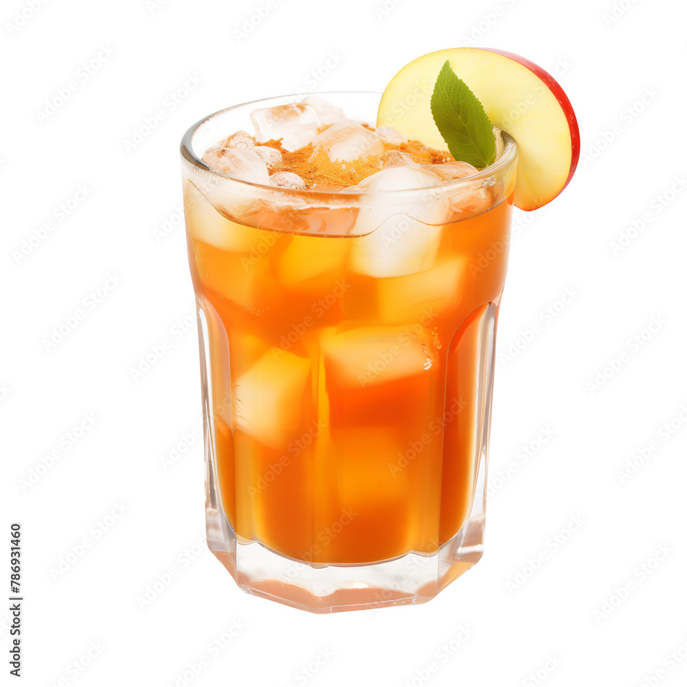 Yummy Apple Spice Punch isolated on white background Yummy Apple Spice Punch isolated on white background
