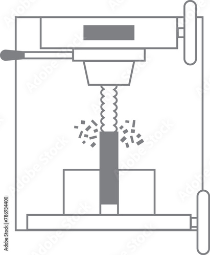 金属を削るイメージアイコン素材