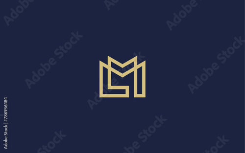 letter ml logo icon design vector design template inspiration