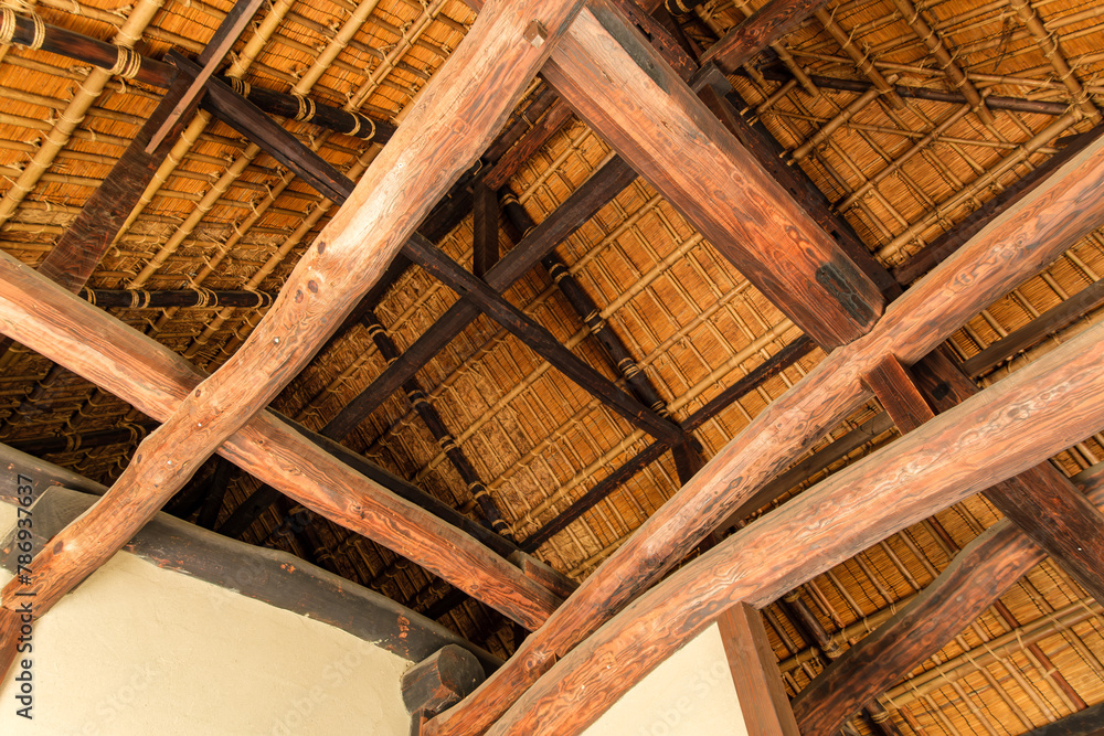 古民家の屋根裏