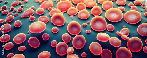 prokaryotic cells, AI background medical photo