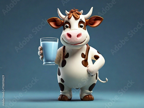 Milk cartoon characters. Milk 3D cartoon character. Cute milk cartoon. milk glass. milk background.