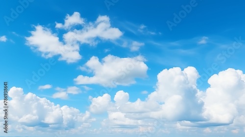 Blue sky with white clouds