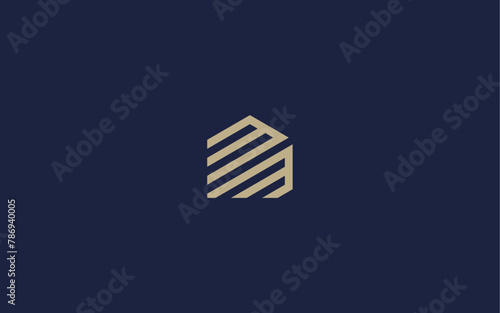 letter mm with house logo icon design vector design template inspiration